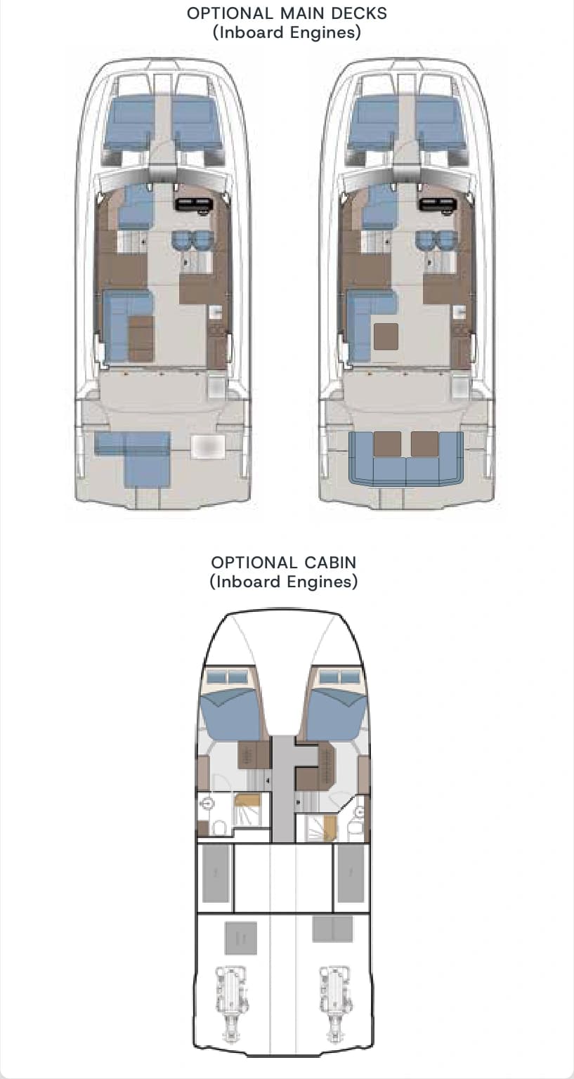 Aquila 42 Coupe optional configurations