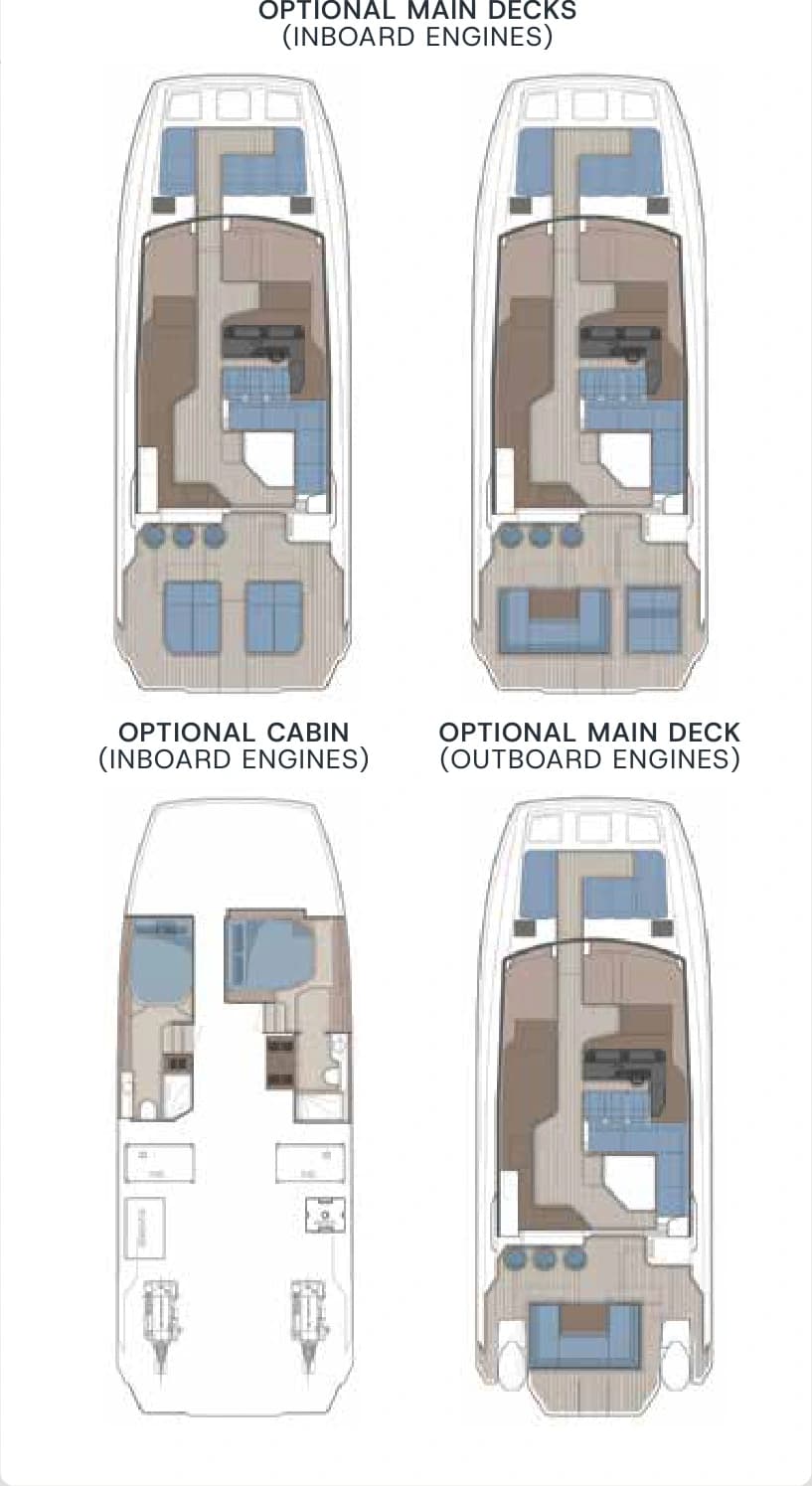 Aquila 46 Coupe optional configurations