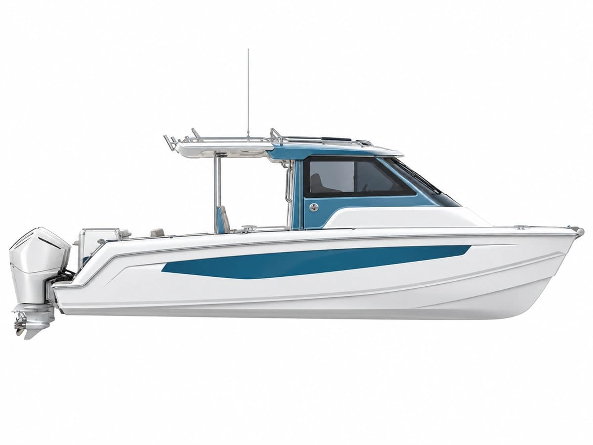 Aquila 28 Molokai Cuddy catamaran profile