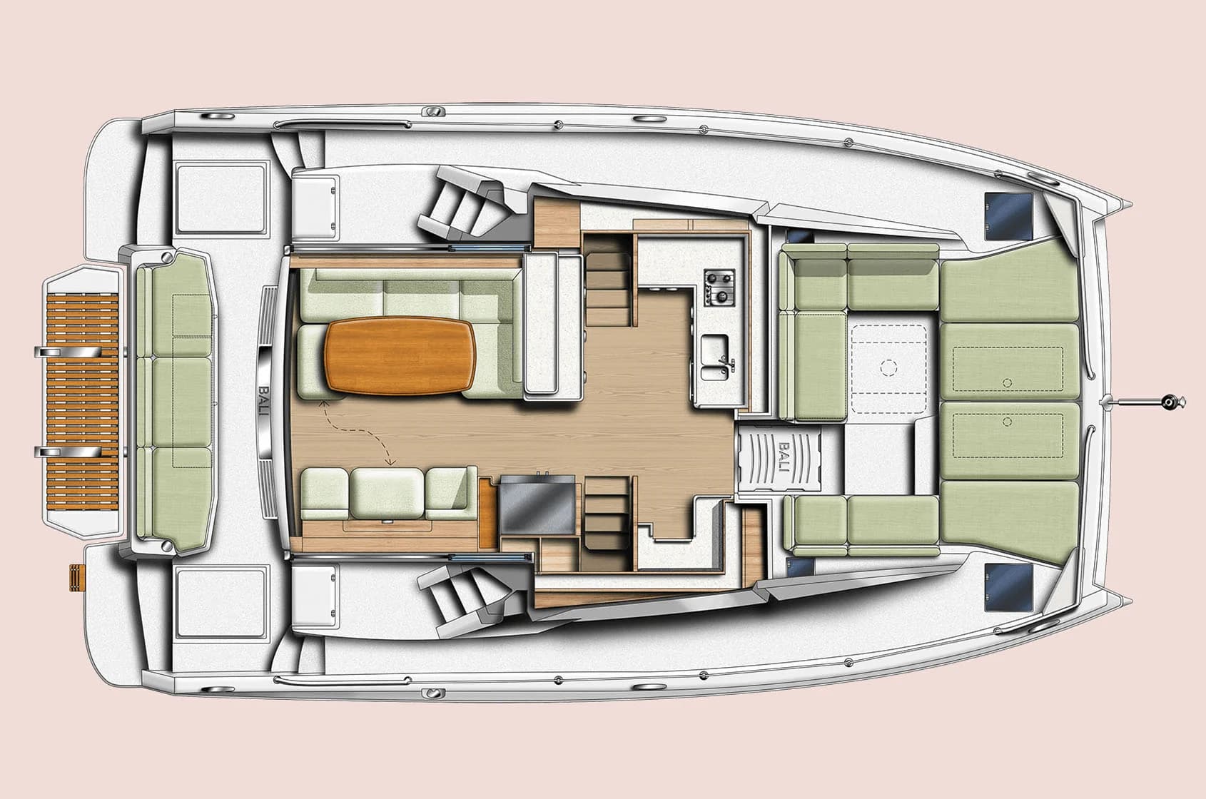 BALI 4.3 Main deck arrangement drawing