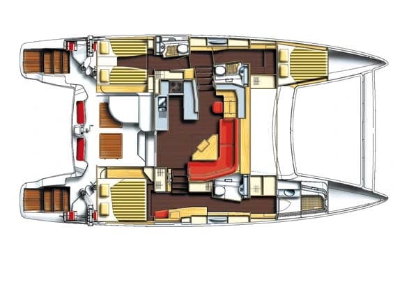 Catana 50 published accommodation arrangement
