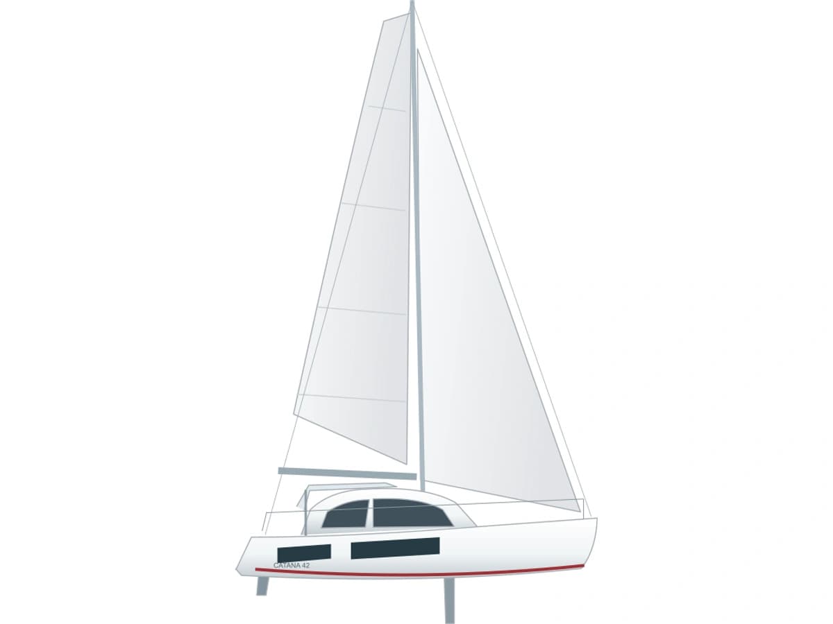 Catana 42 catamaran profile