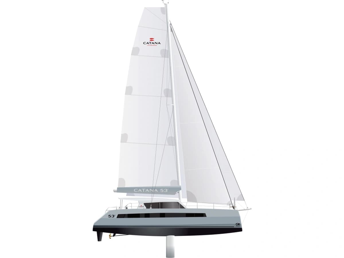 Catana 53 catamaran profile