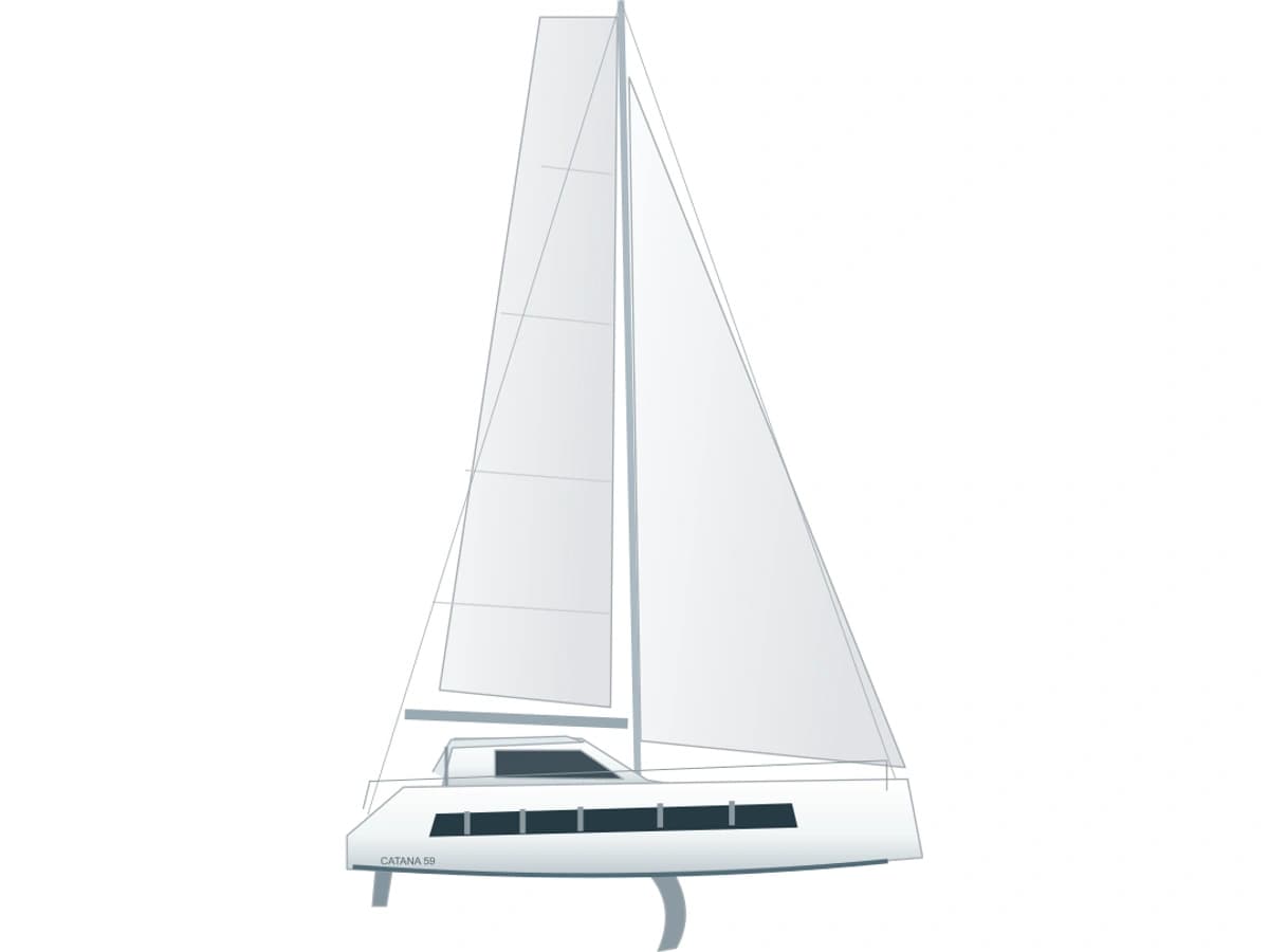 Catana 59 catamaran profile