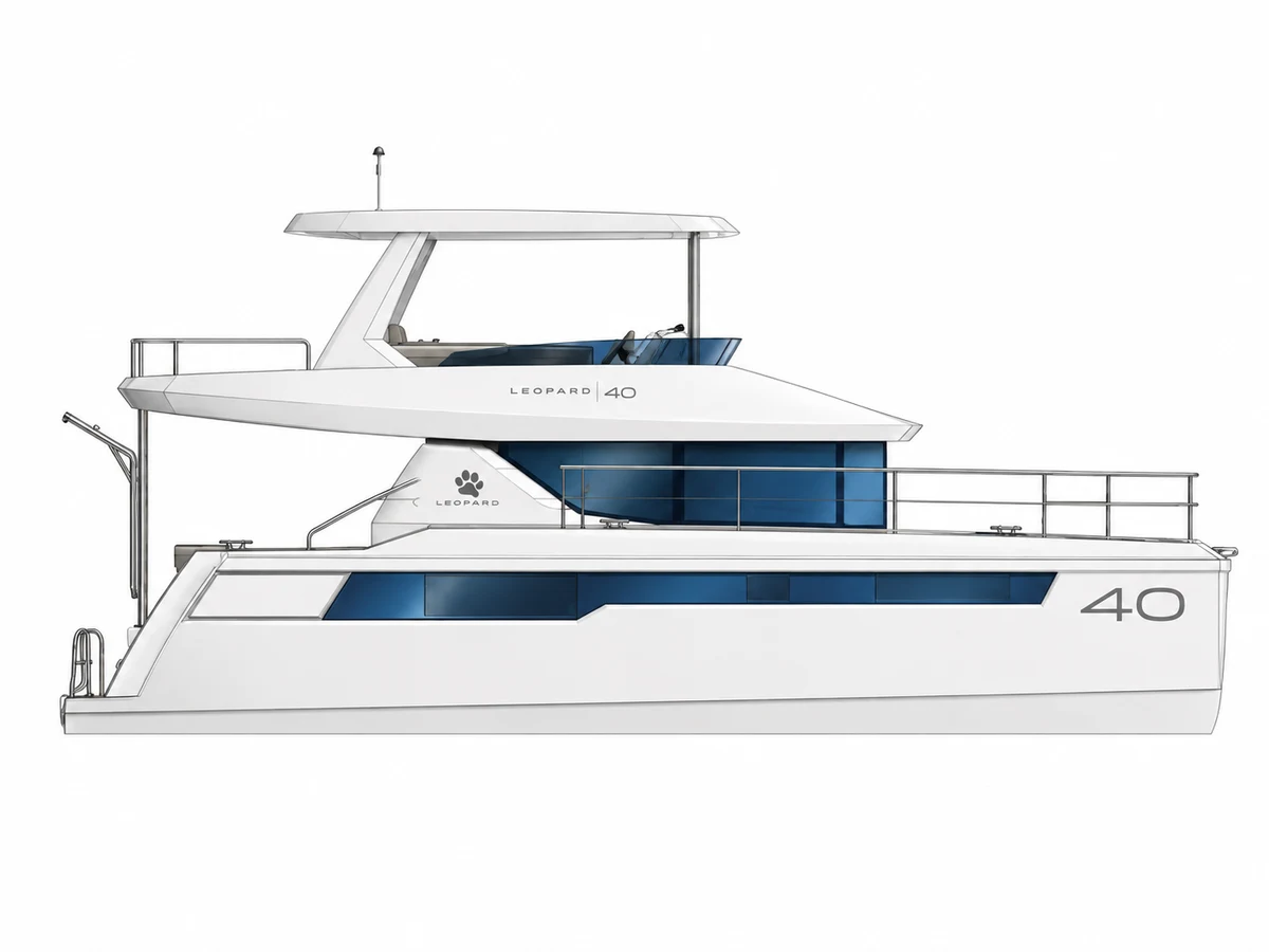 Leopard 40PC catamaran profile
