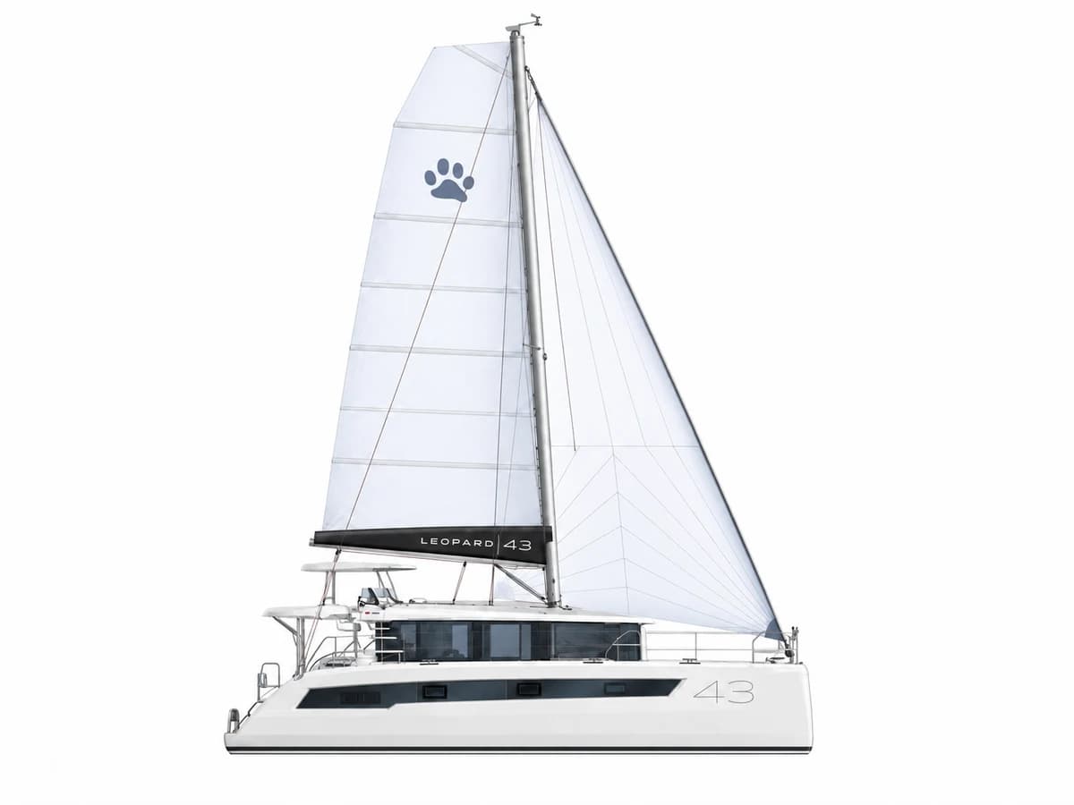 Leopard 43 catamaran profile