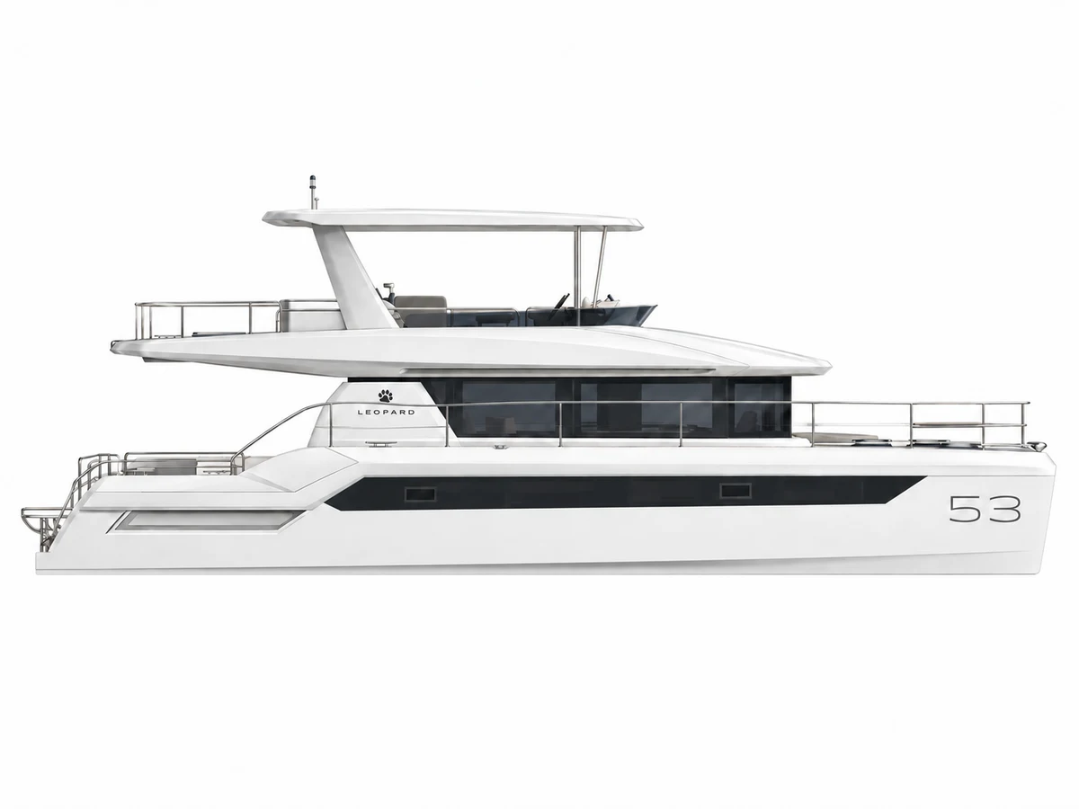 Leopard 53PC catamaran profile