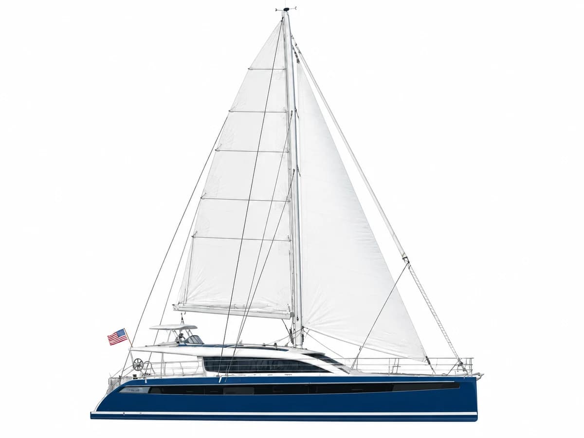 Privilege 510 catamaran profile