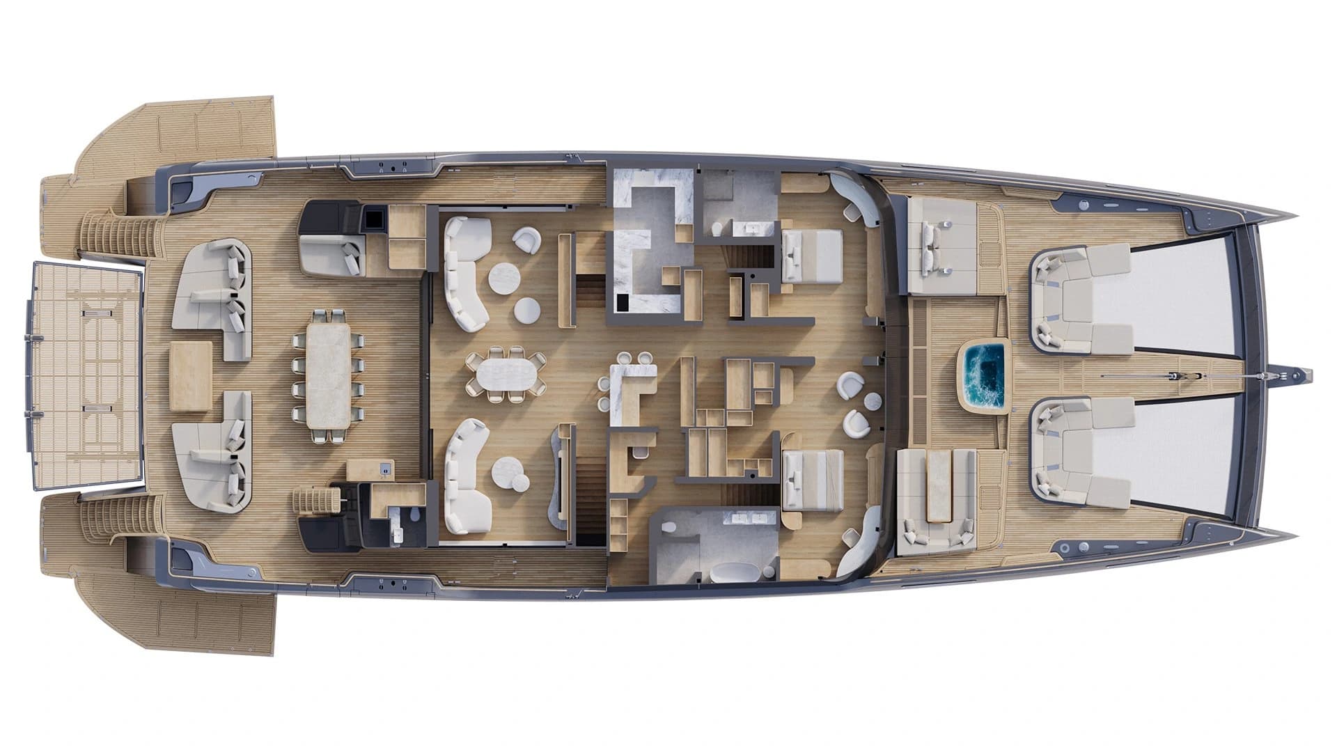 Sunreef 43M — Main deck