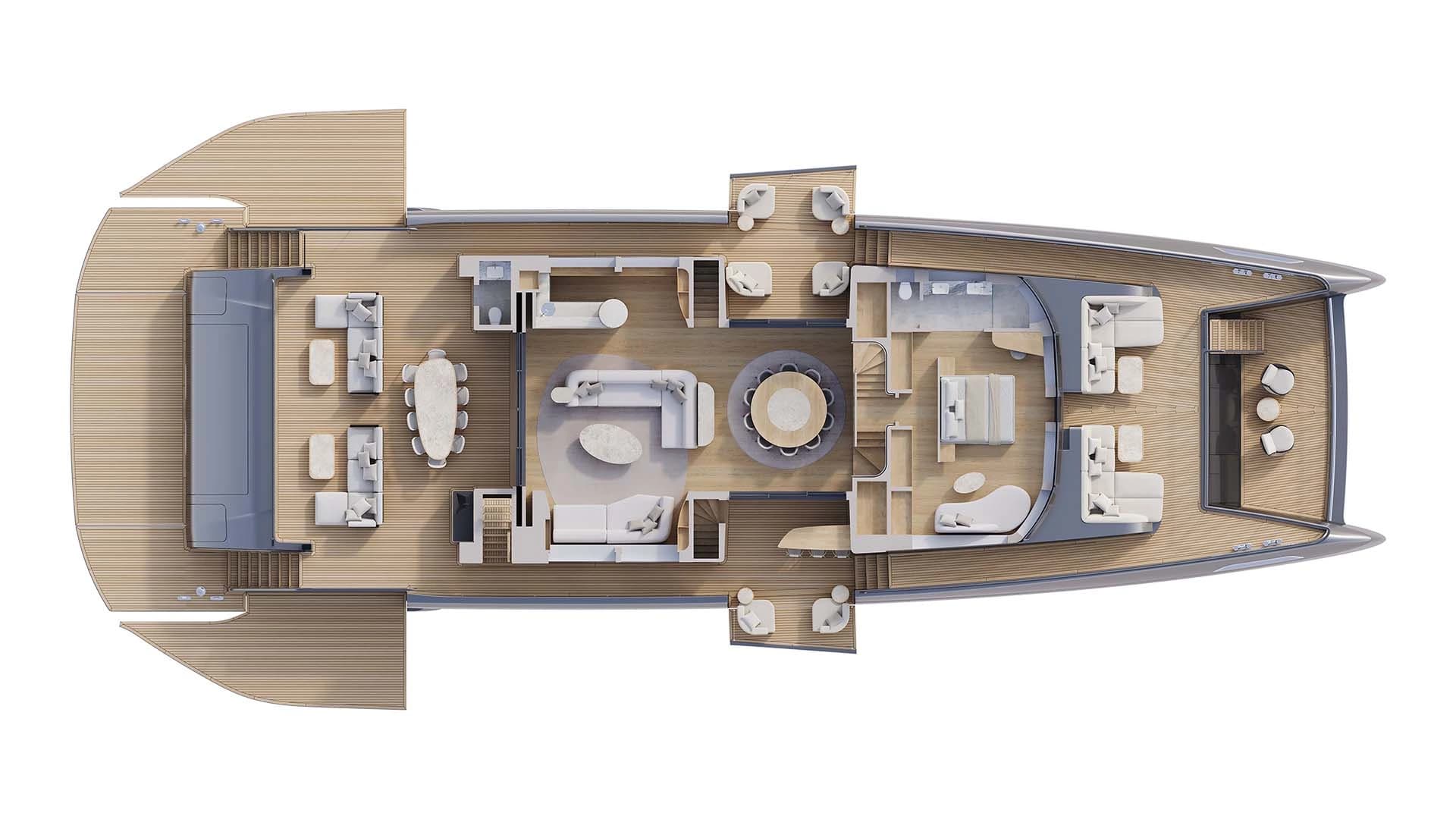 Sunreef Ultima 122 — Main deck