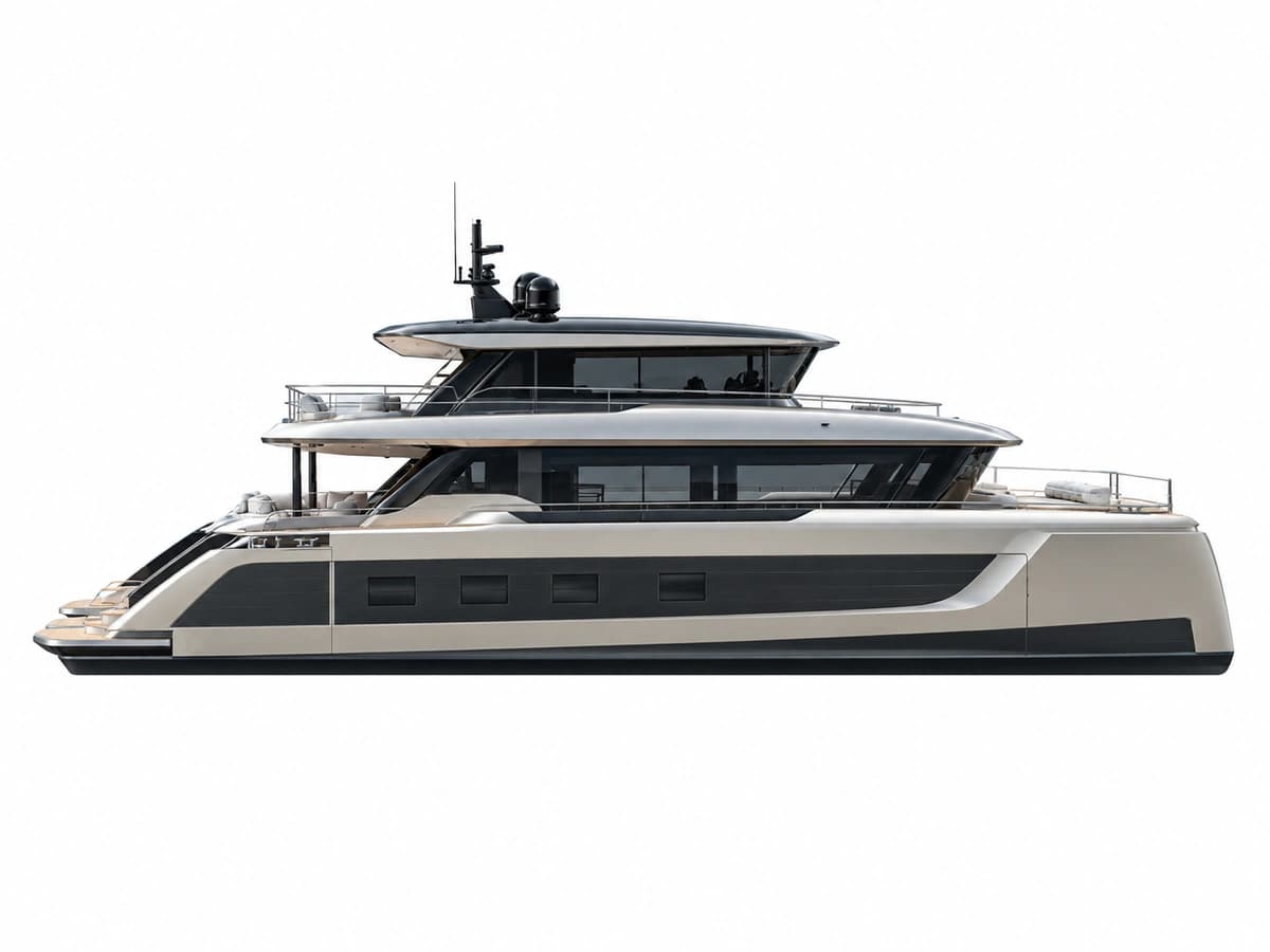 40M Sunreef Explorer Eco catamaran profile