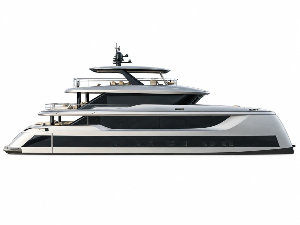 45M Sunreef Explorer catamaran profile