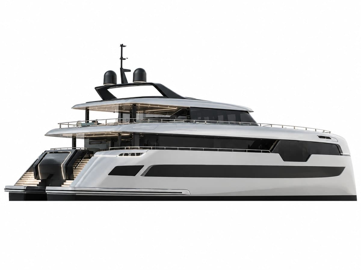 49M Sunreef Power catamaran profile