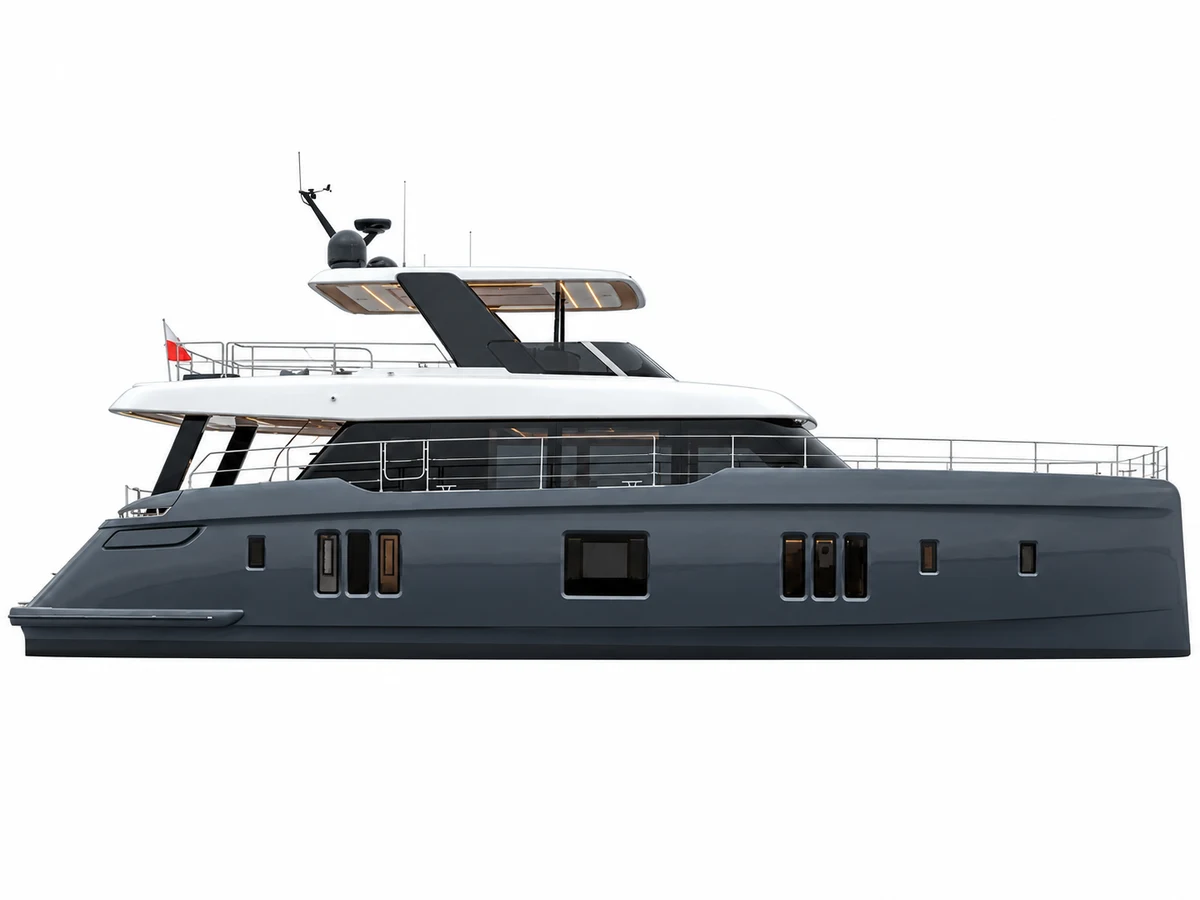 70 Sunreef Power Next catamaran profile