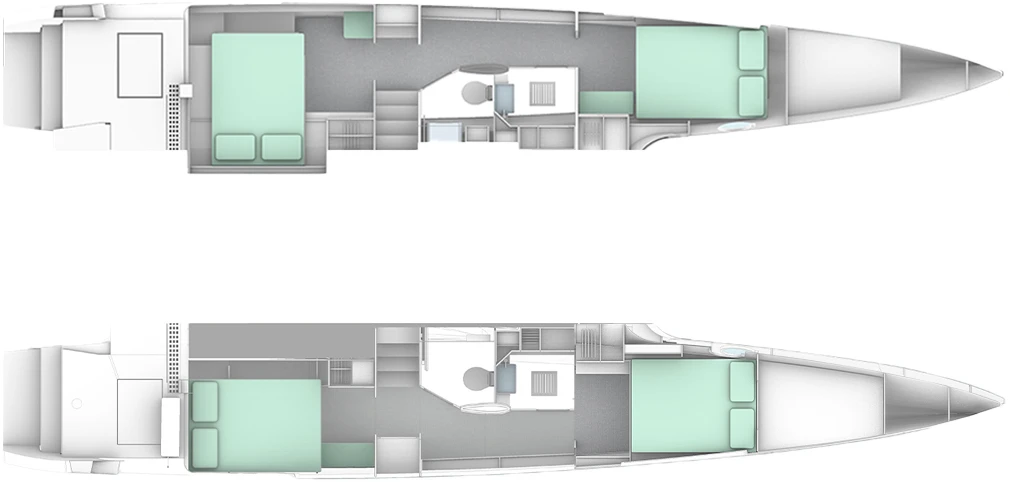 Windelo 50 Hull accommodation arrangement 7