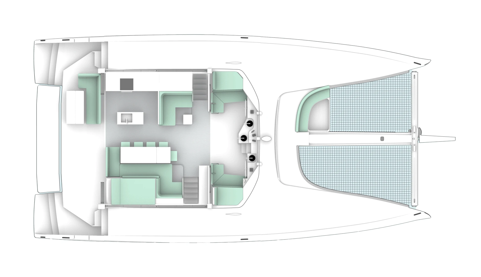 Windelo 58 Main-deck arrangement 2