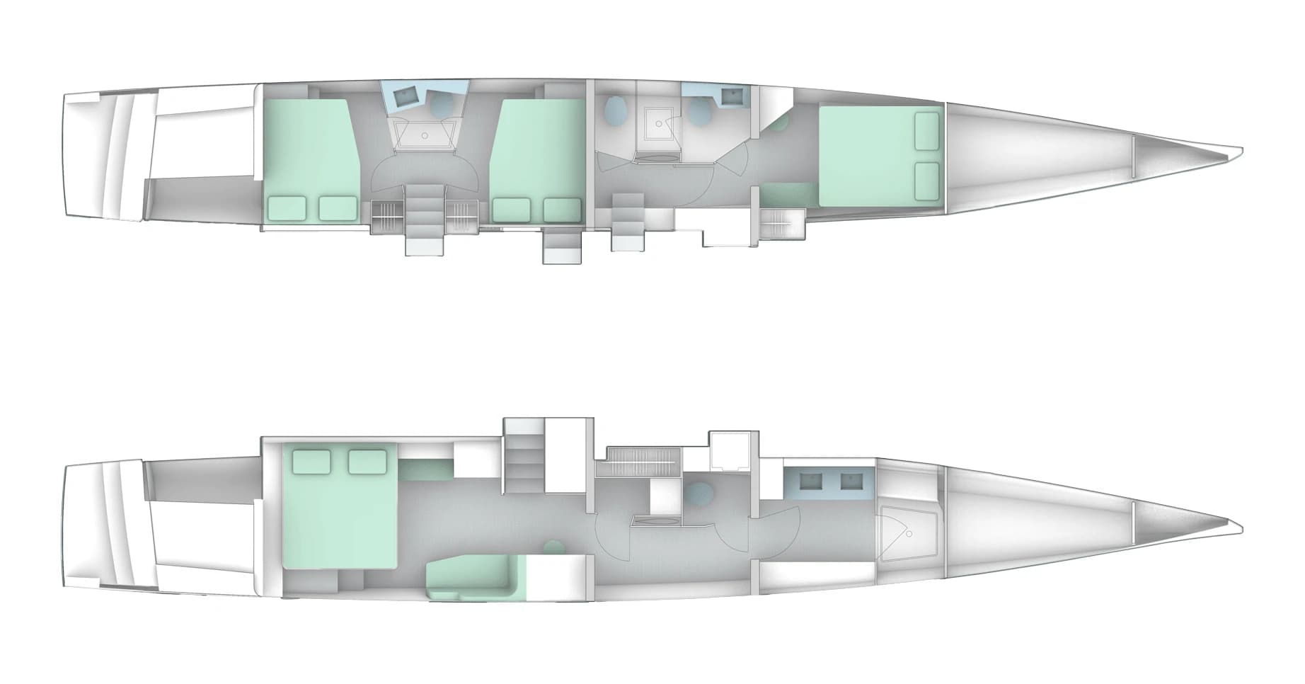 Windelo 62 Hull accommodation arrangement 5