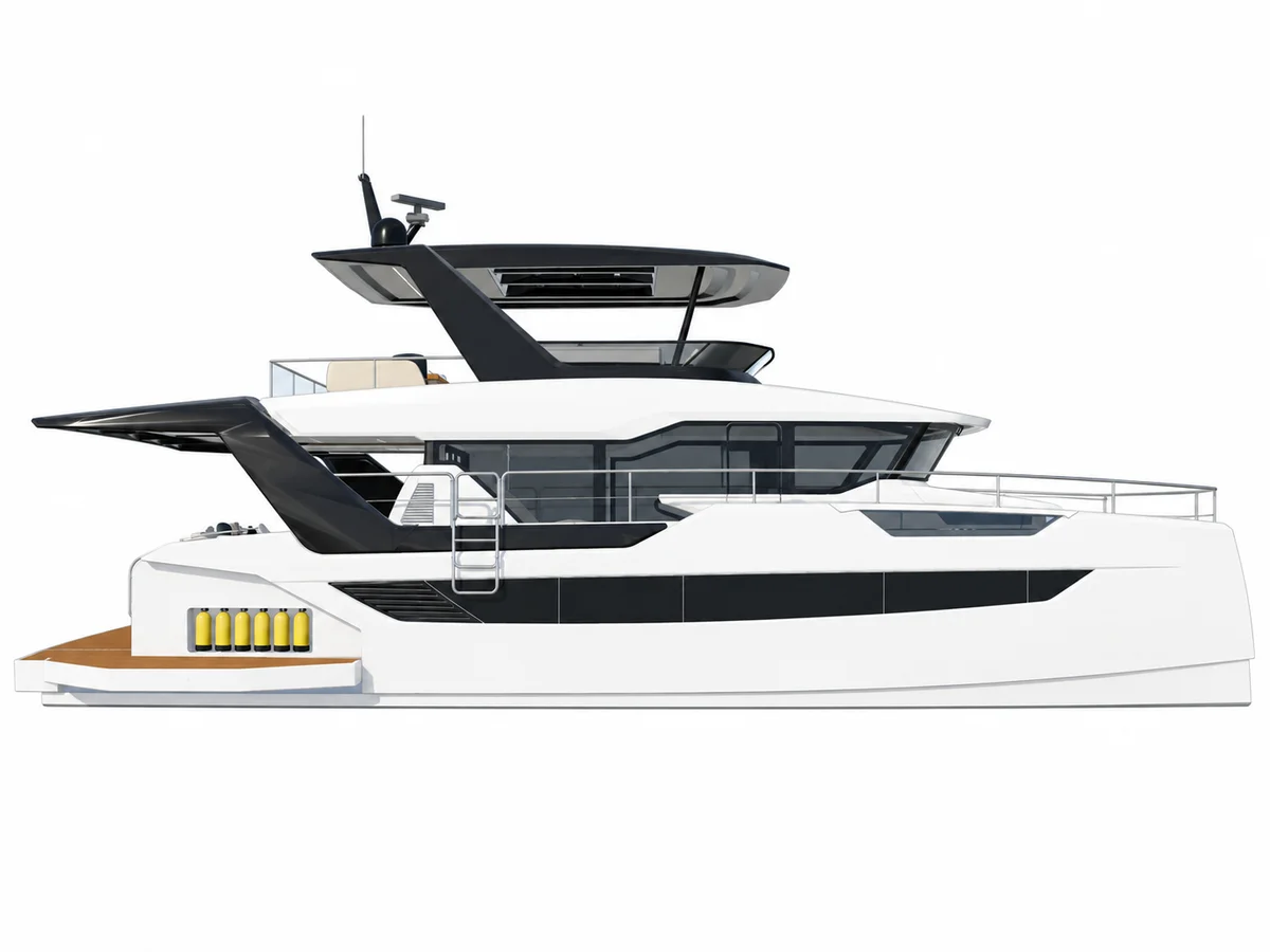 Xquisite 52 Exploration catamaran profile