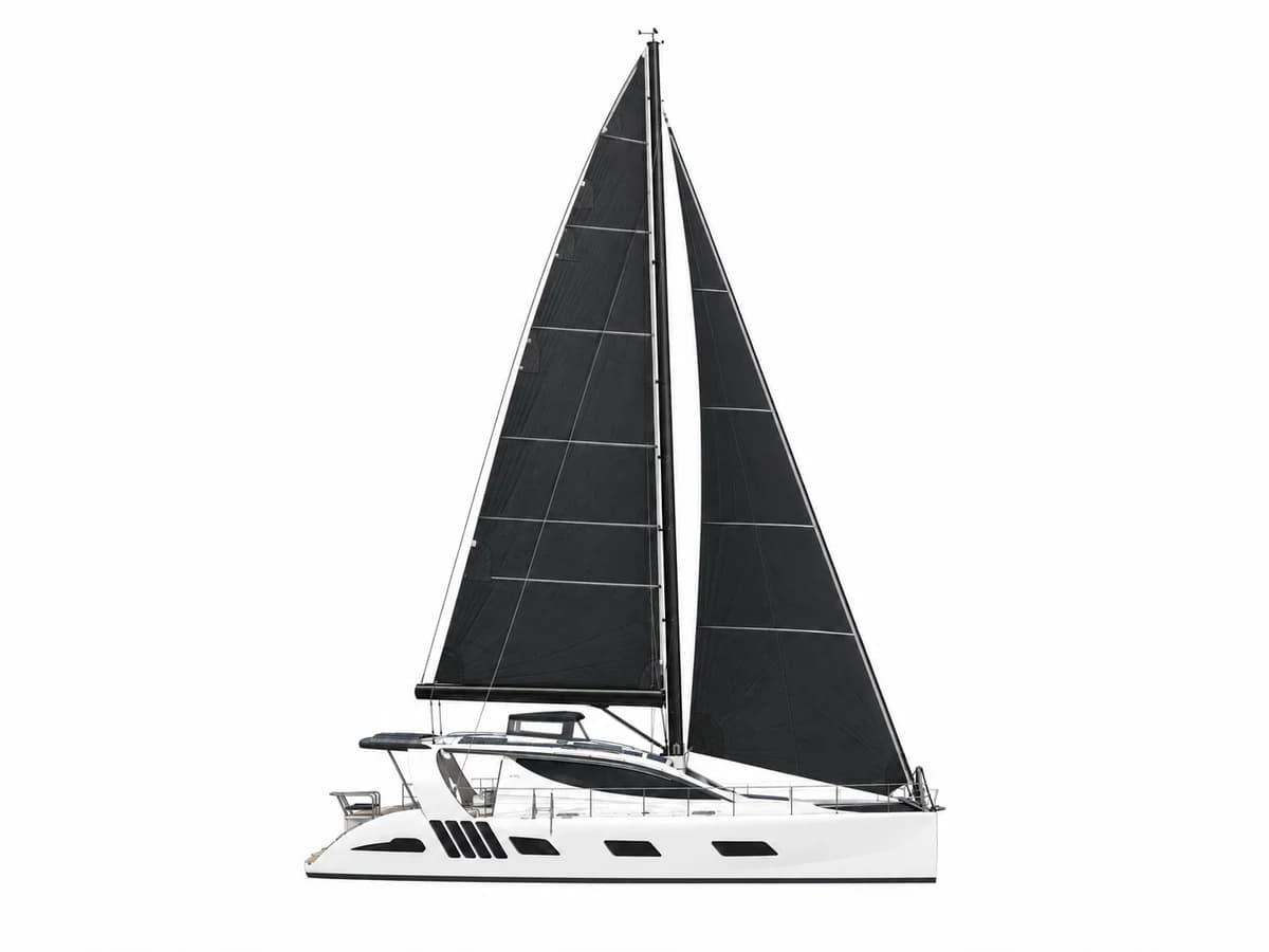 Xquisite 54 E-Plus catamaran profile