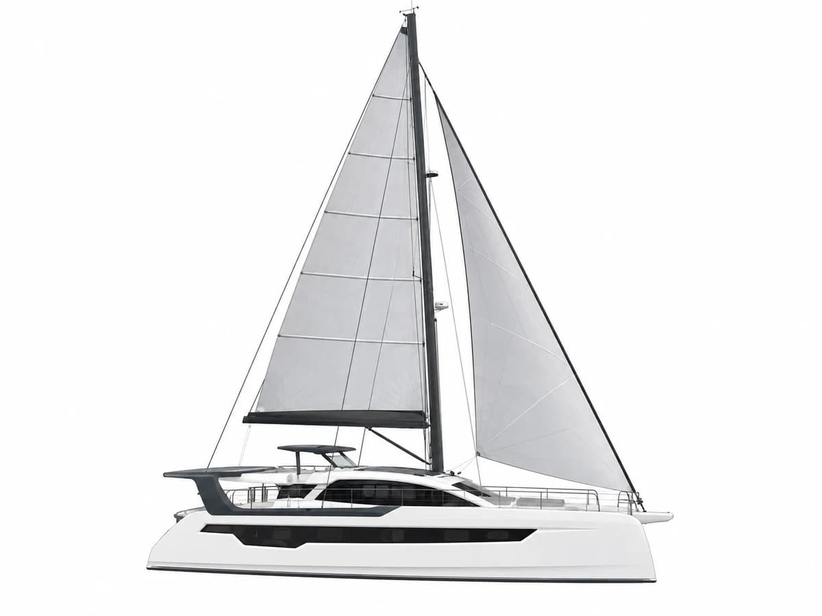 Xquisite Sixty Solar Sail catamaran profile